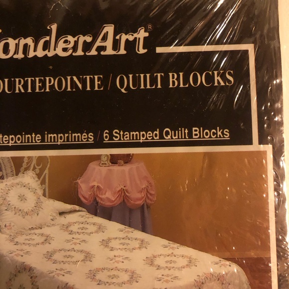 NEW WonderArt Quilt Blocks Stamped "Spring Blossom" #F1983  6 17x17  blocks - Picture 9 of 9